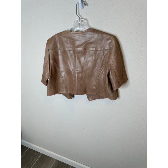 Lamarque Kirsi cropped biker jacket - medium - Picture 5 of 7